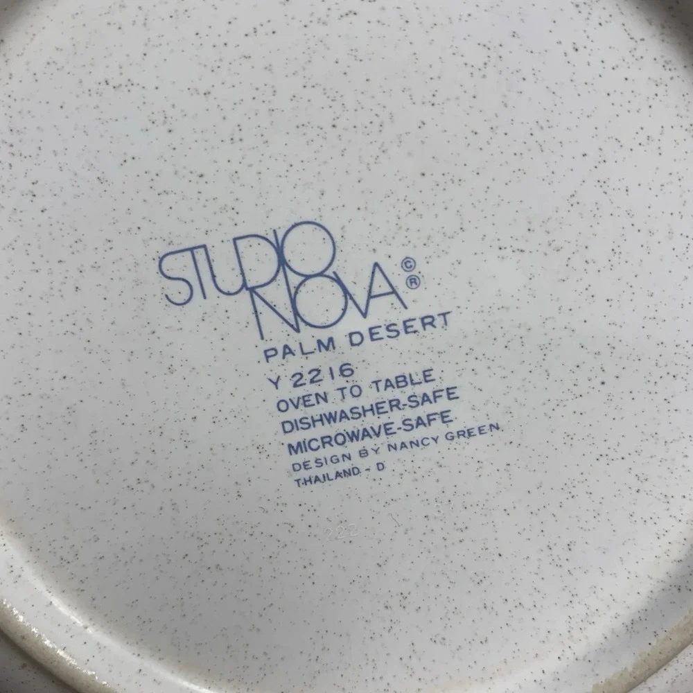 3 Studio Nova PALM DESERT Y2216 Vegetable Serving Bowl 9 3/4
